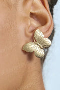 OMID Golden Butterfly Shaped Refined Earrings