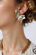 OMID Shiny Gold Butterfly Earrings