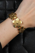 OMID Golden Colour Flower Modern Bracelet