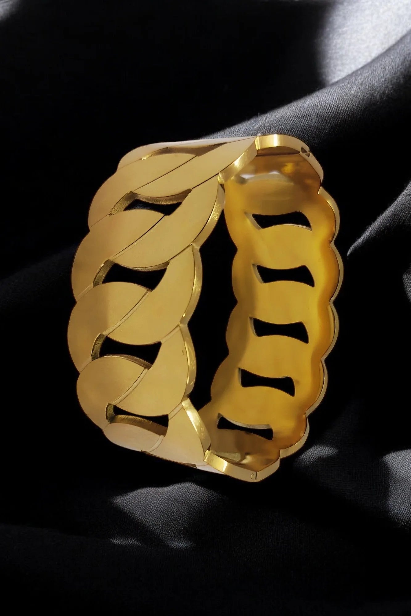 OMID Brass Cut work Solid Bracelet