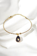 OMID Teardrop Charm Wire Bracelet