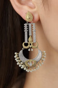 OMID Dual Tone Vintage Earrings