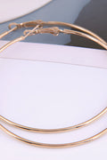 OMID Classic Large Gold Hoop Earrings for Women, Lightweight Round Statement Earrings For Women and Girls