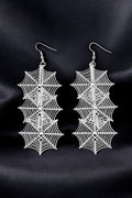 OMID Statement Spider Web Dangle Earrings for Women & Girls, Lightweight Halloween Costume Jewellery