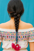 OMID, Handmade Punjabi Multicolor Parandi Hair Accessory – Traditional Braid Tassel for Women & Girls