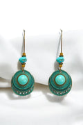 OMID Bohemian Turquoise Beaded Dangle Earrings For Women and Girls