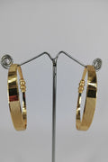 Luxury Gold Plated Textured Wide Open Cuff Bangles (Set of 2)