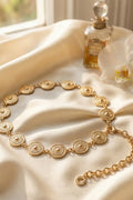 Luxury Gold Coin Medallion Chain Belt