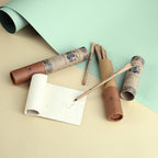 Paper Pens | 7 Plantable Pens with Reusable Tube | Recycled Paper Seed Pens