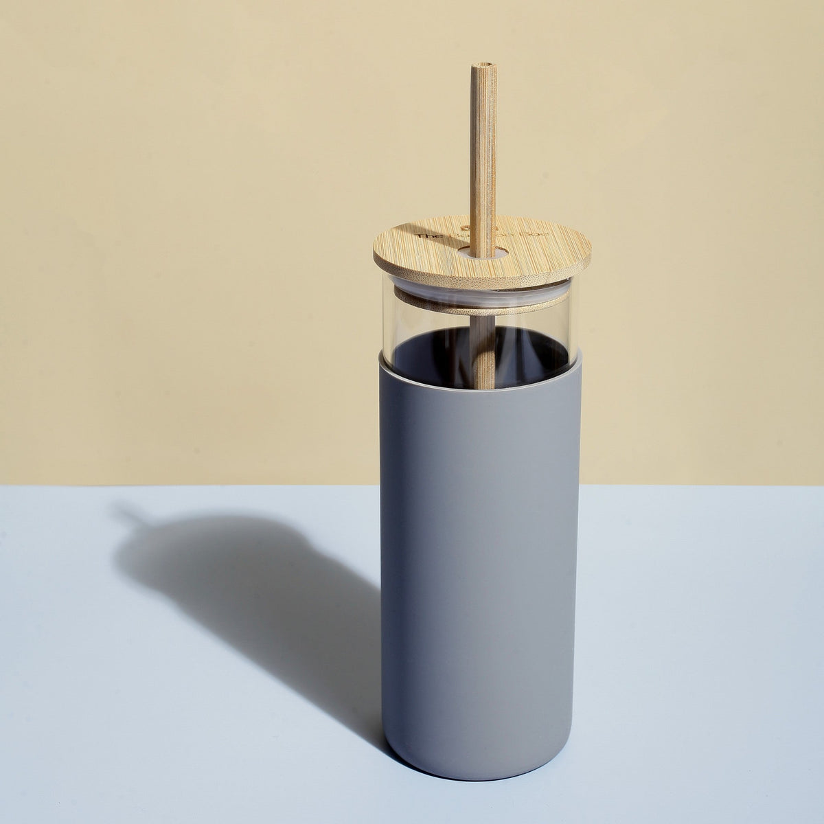 Glass Sipper with Bamboo Lid & Straw – Tumbler with Sleeve - The Bamboo Bae