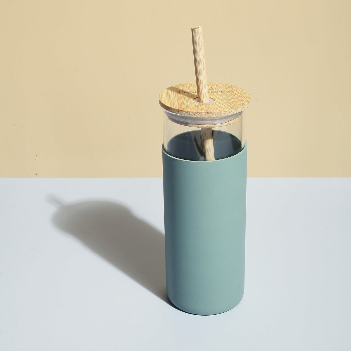 Glass Sipper with Bamboo Lid & Straw – Tumbler with Sleeve - The Bamboo Bae