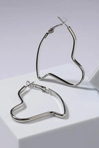Big heart loop Earrings for women