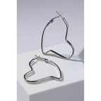 Big heart loop Earrings for women