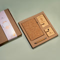 Sustainable Cork Diary Bamboo Mobile Stand & Pen - Festive Gifting by The Bamboo Bae