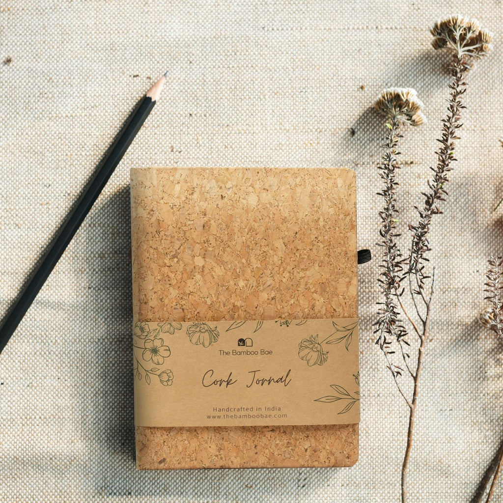 Bamboo Desk Essentials Festive Gifting Set by The Bamboo Bae | Phone Stand Stapler Cork Diary