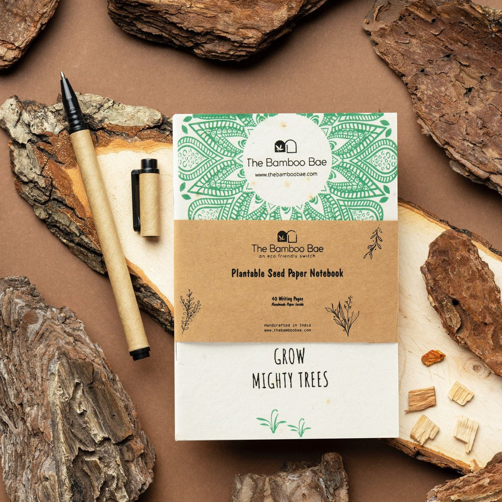 Plantable Stationery Kit | Plantable Notebook, Pen, and Pencil Set by The Bamboo Bae