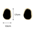 Black Enamel beautiful studs