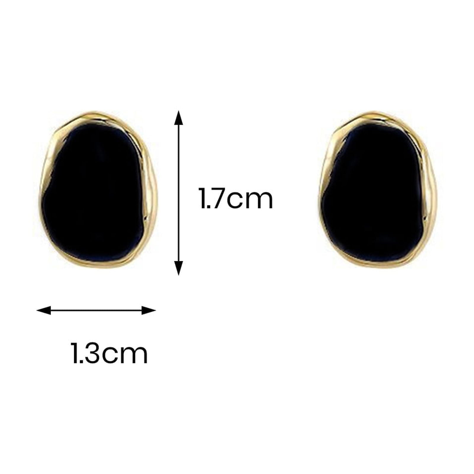 Black Enamel beautiful studs