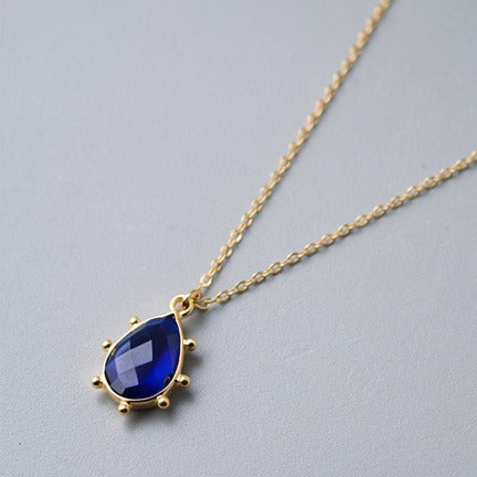 Gemstone Fancy Bezel Gold Vermeil Pendant