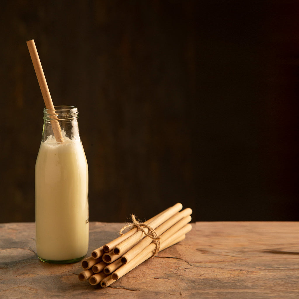 Bamboo Straw | 4 Straws & 1 Cleaner | Reusable Natural & Handcrafted