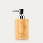 Bamboo Liquid Soap Dispenser – Refillable Natural Wood Pump Bottle | Rust-Proof Pump for Bathroom, Kitchen Sink & Hand Wash | Eco-Friendly & Reusable