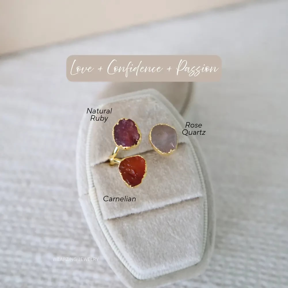 Raw Trine Ring