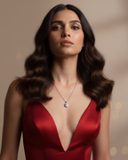 Square Halo Necklace