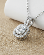 Square Halo Necklace