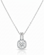 Square Halo Necklace