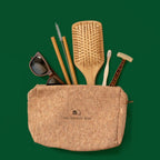 Cork Pouch Bag | Eco Friendly Travel Kit | Cork Toiletry Bag | Sustainable Makeup Bag