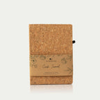 Eco-Friendly Cork Diary – A5 Hardbound Journal with 160 Pages (90 GSM) | Natural Cork Cover, Pen Holder, Elastic Closure & Bookmark | Sustainable Notebook for Work, Study & Gifting