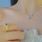 Angel wings necklace for women