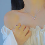 Angel wings necklace for women