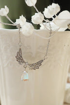 Angel wings necklace for women