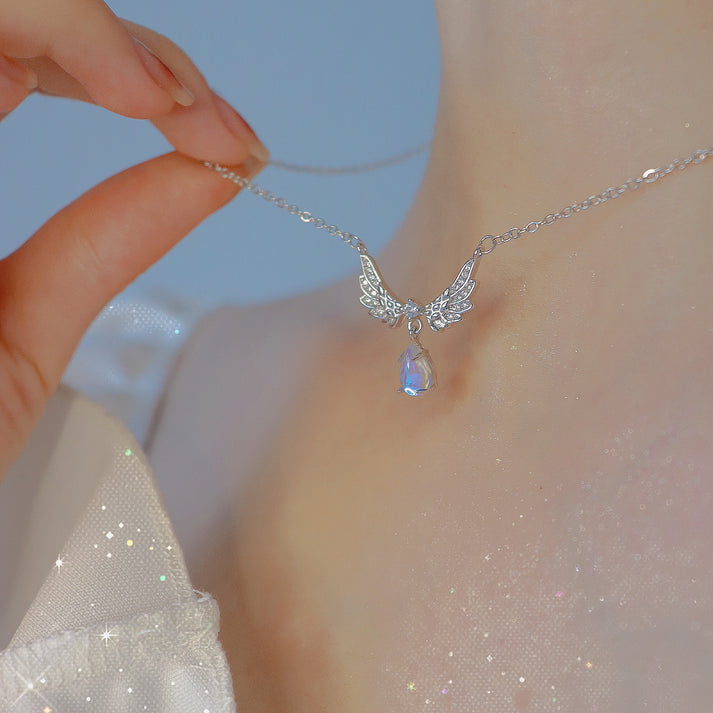 Angel wings necklace for women