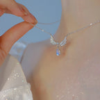 Angel wings necklace for women