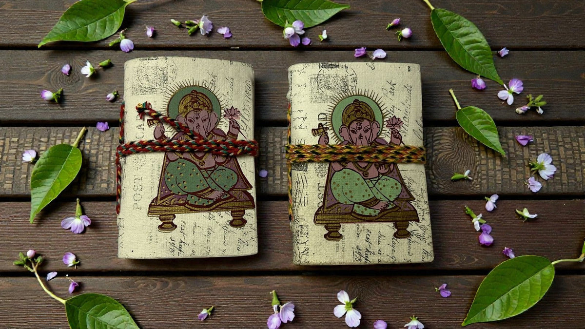 Mini Recycled Paper Journal (pack of 2)