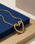 Intertwined Heart Knot Necklace