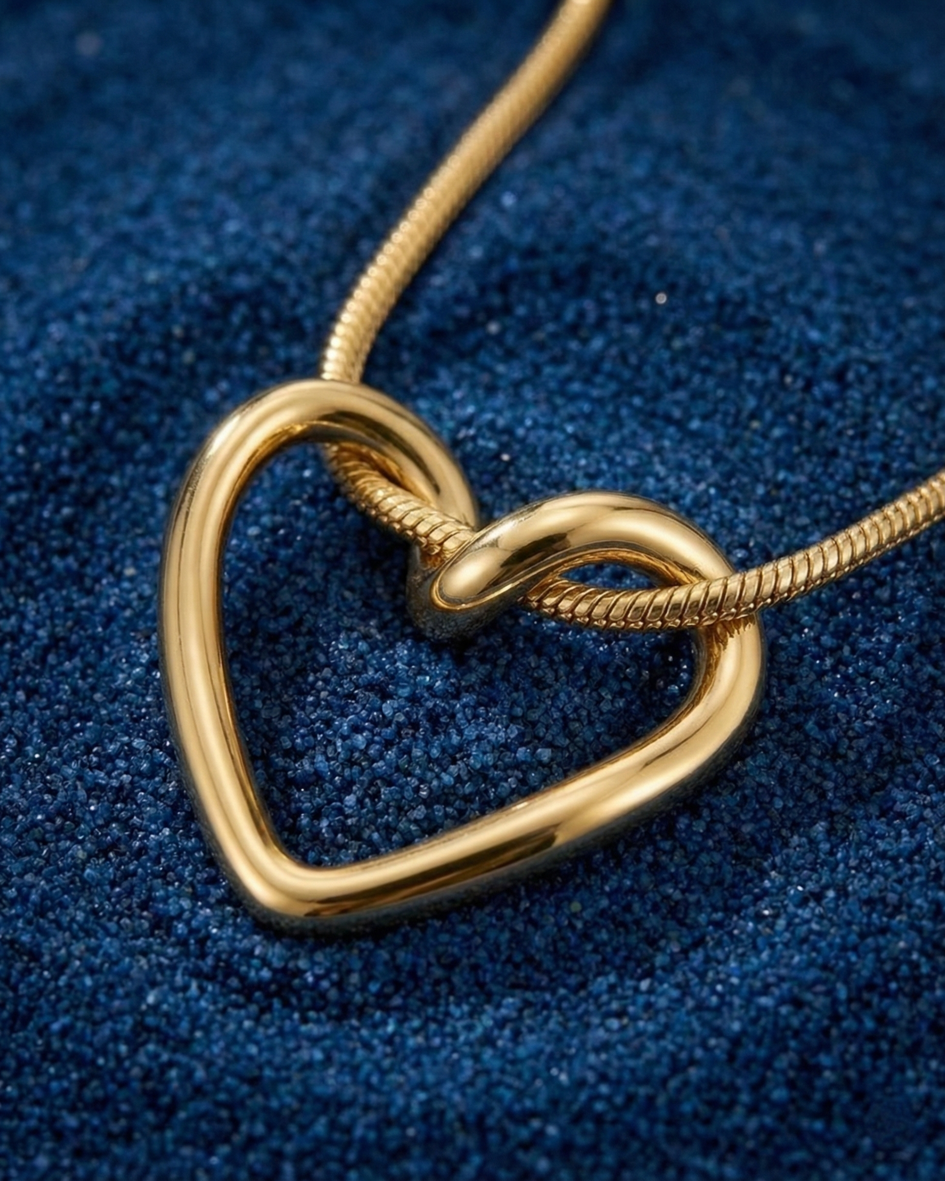 Intertwined Heart Knot Necklace