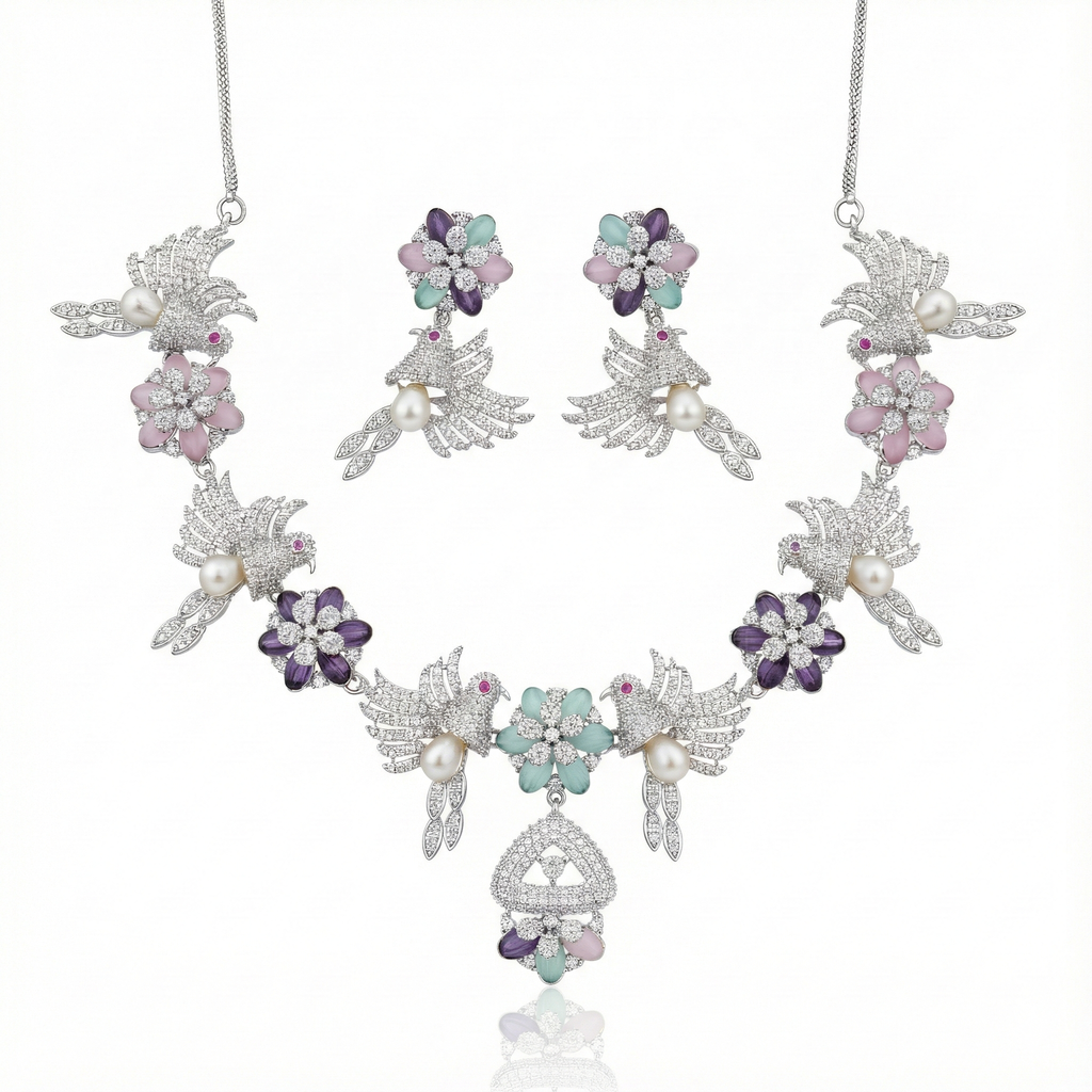 Avian Blossom Moissanite Set