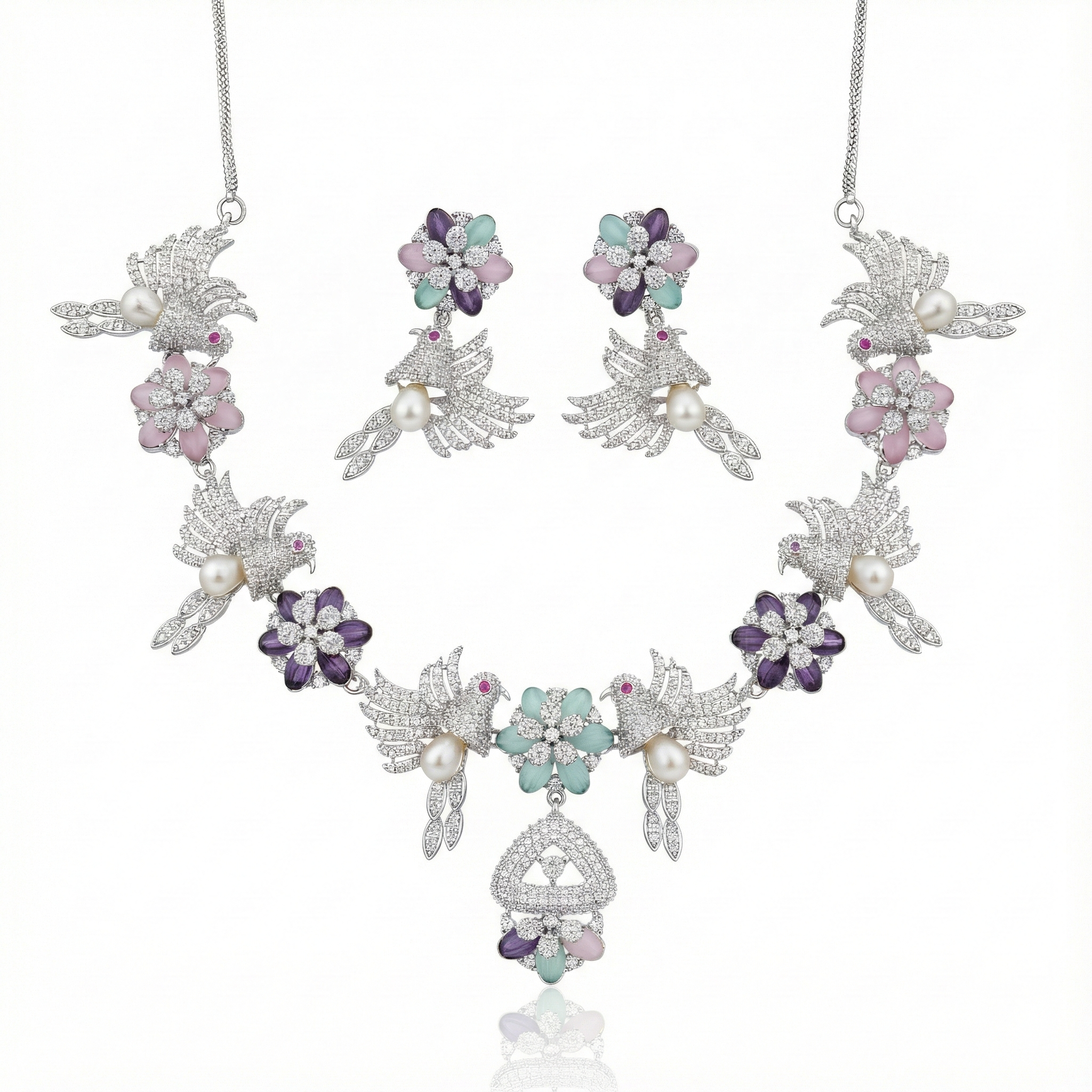 Avian Blossom Moissanite Set