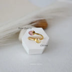 Twin Flame Crystal Ring