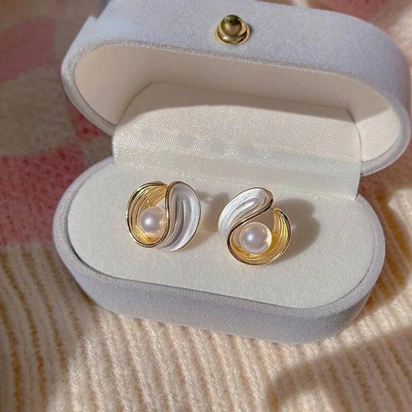 Anti tarnish Pearl drop Earrings