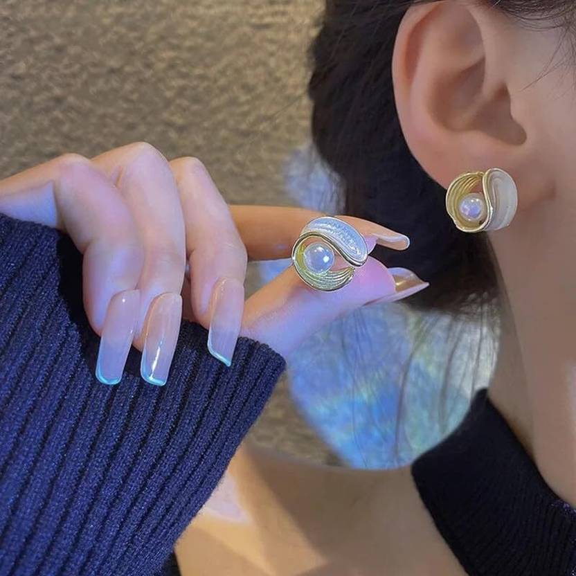 Anti tarnish Pearl drop Earrings