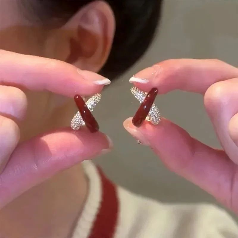 Anti tarnish Fancy ear studs