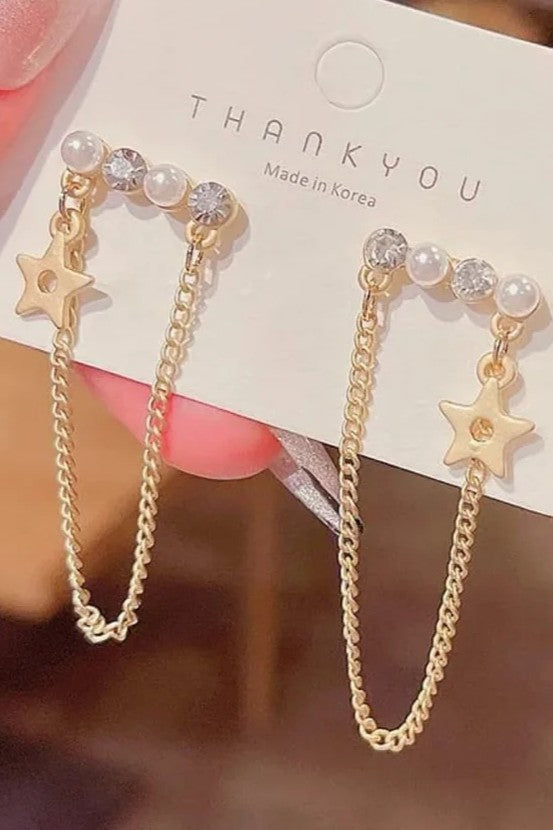 Pearl and stone Earrings