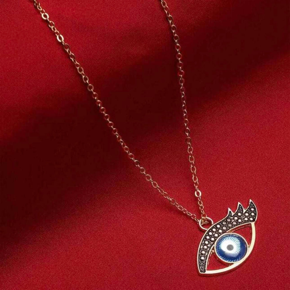 Evil eye neck chain