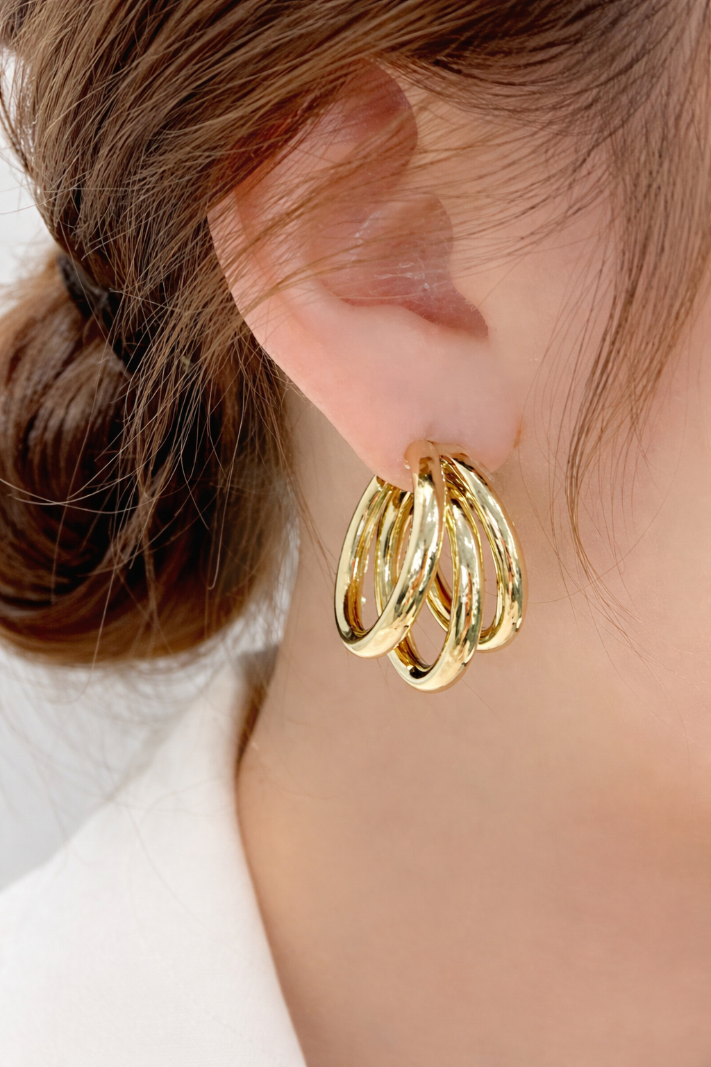 Multi-Layer Chunky Hoop Statement Earrings