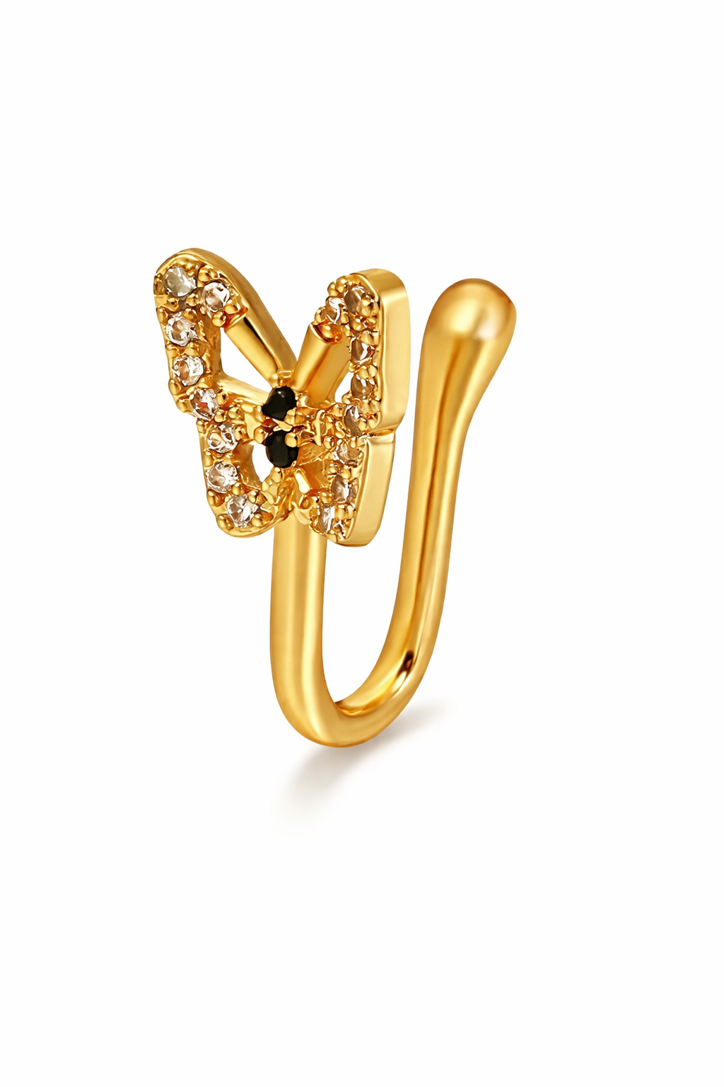 Butterfly - shaped nose pin