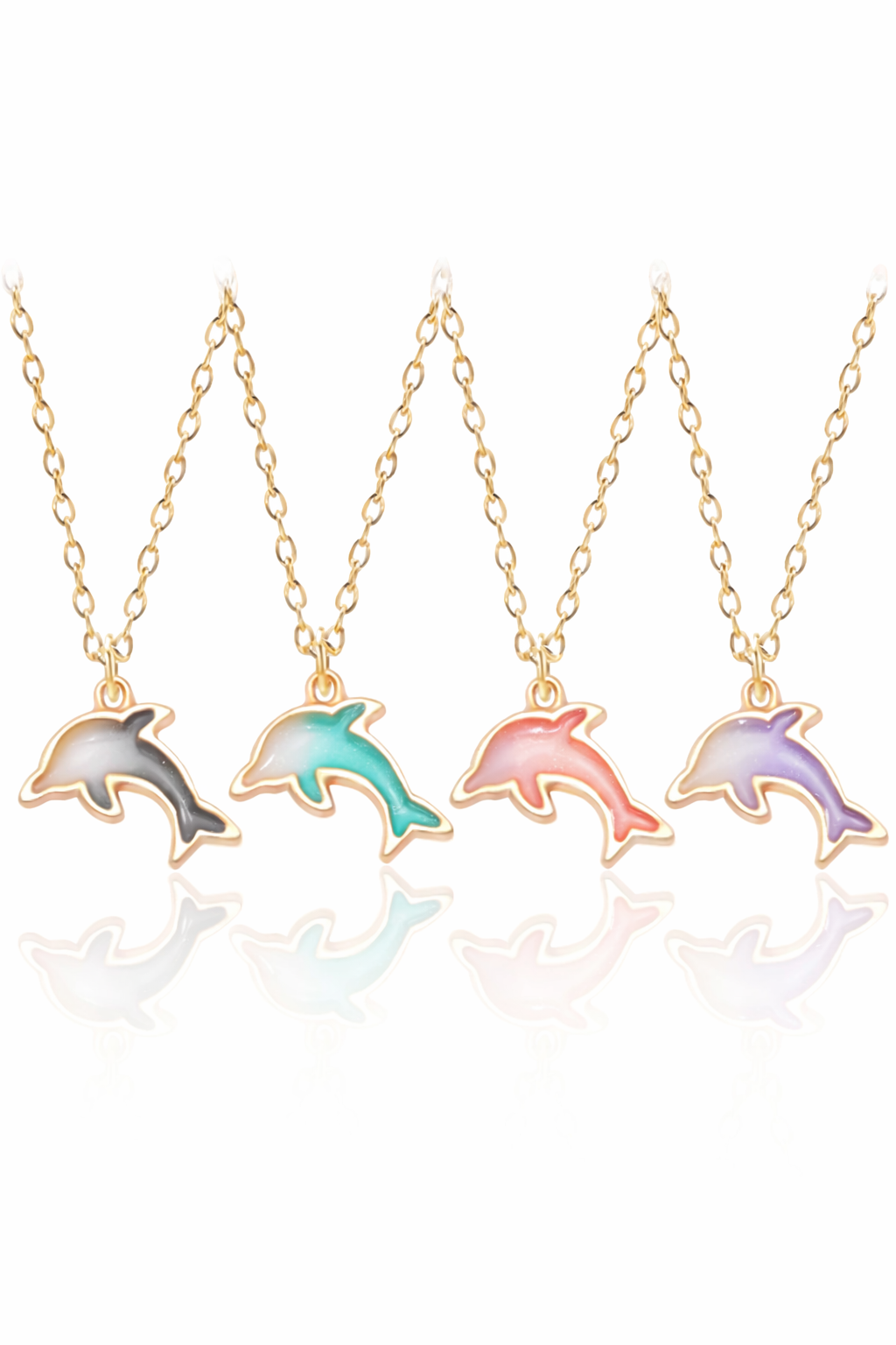 Cute Dolphin Charm Necklace